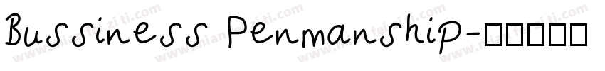 Bussiness Penmanship字体转换